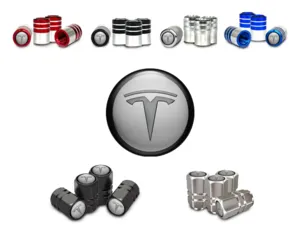Tesla Caps Valve Jantes SUVs Finition Luxe